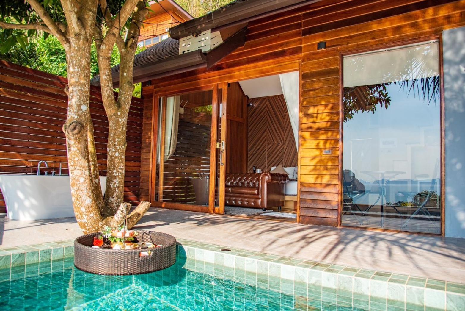 เขาทองพูลวิลล่ากระบี่ Khaotong Pool Villa Krabi Ban Nai Sa Exteriör bild