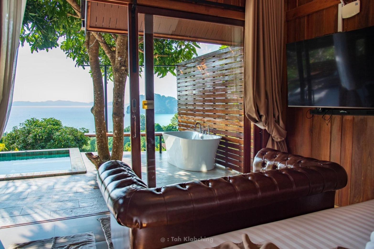 เขาทองพูลวิลล่ากระบี่ Khaotong Pool Villa Krabi Ban Nai Sa Exteriör bild