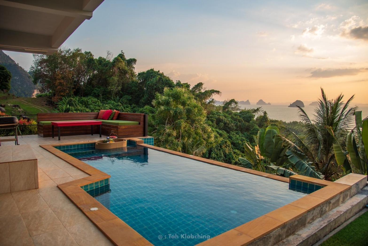 เขาทองพูลวิลล่ากระบี่ Khaotong Pool Villa Krabi Ban Nai Sa Exteriör bild